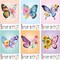 6 Pack Canvas Painting Kit Pre Drawn Afro Queen Cotton Canvas 8 x 10 Inch Stretched Paint and Sip Set for Adults Party Date Night(Butterfly)